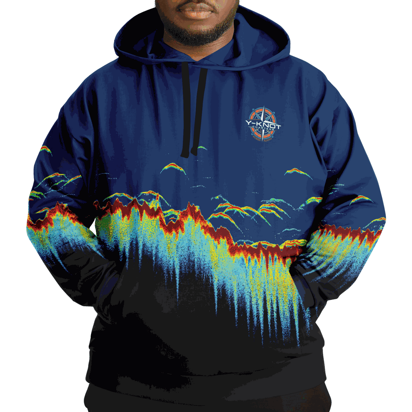 Y-Not Charters - Sonar Scan Premium Hoodie