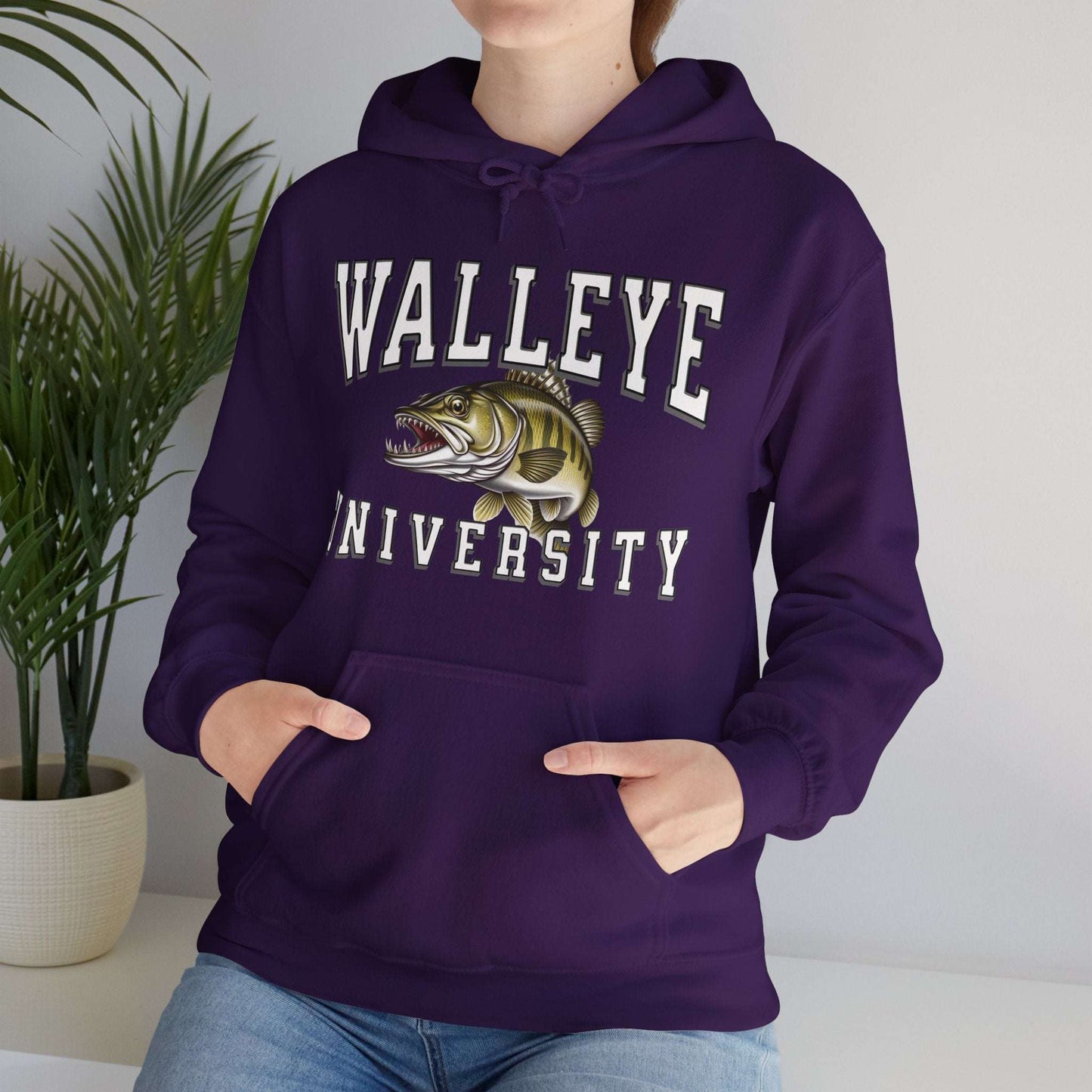 Walleye University  Hoodie - Cotton/Poly Blend