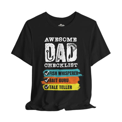 Awesome Fishing Dad Checklist T-Shirt