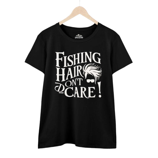 Fishing Hair, Don't Care T-shirt - Women's Cut