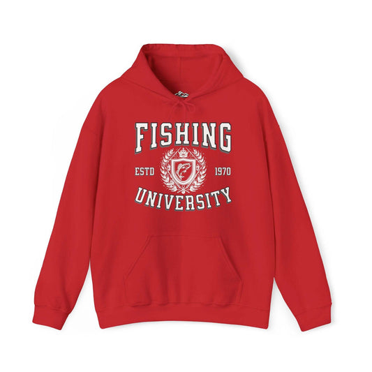 Fishing University Hoodie - Cotton/Poly Blend