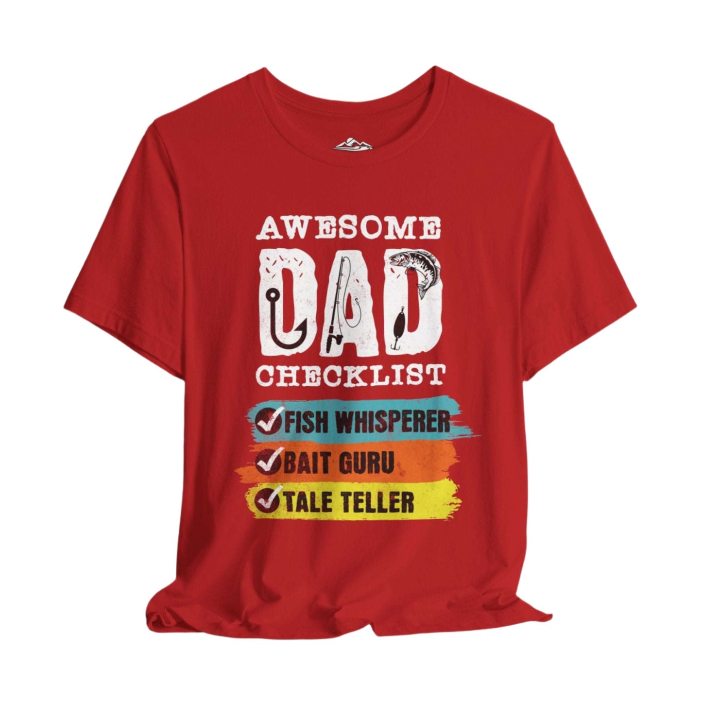 Awesome Fishing Dad Checklist T-Shirt