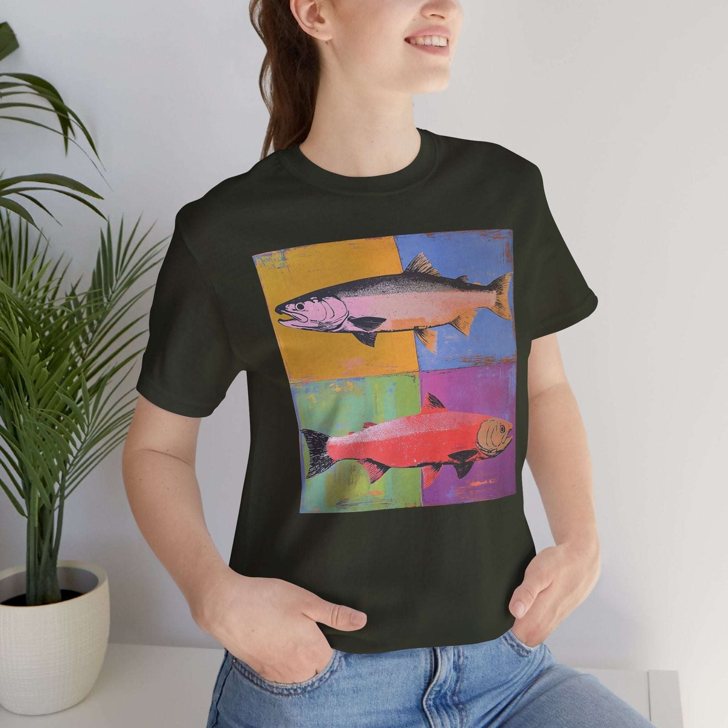 Color Splash Salmon - T-Shirt