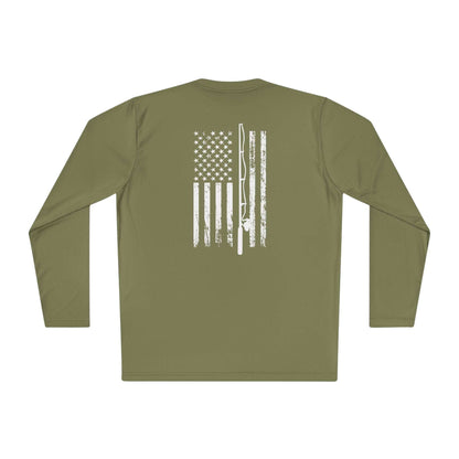 Distressed Flag Fishing - Sun Protection Long Sleeve Shirt UPF +40