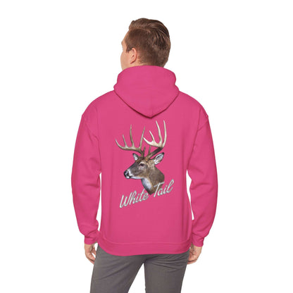 White Tail Hunter's Tribute Hoodie - Double Sided - Cotton/Poly Blend