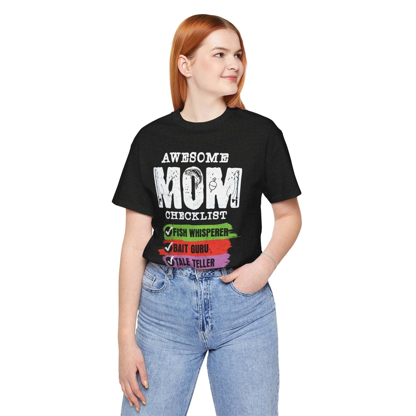 Awesome Fishing Mom Checklist T-Shirt