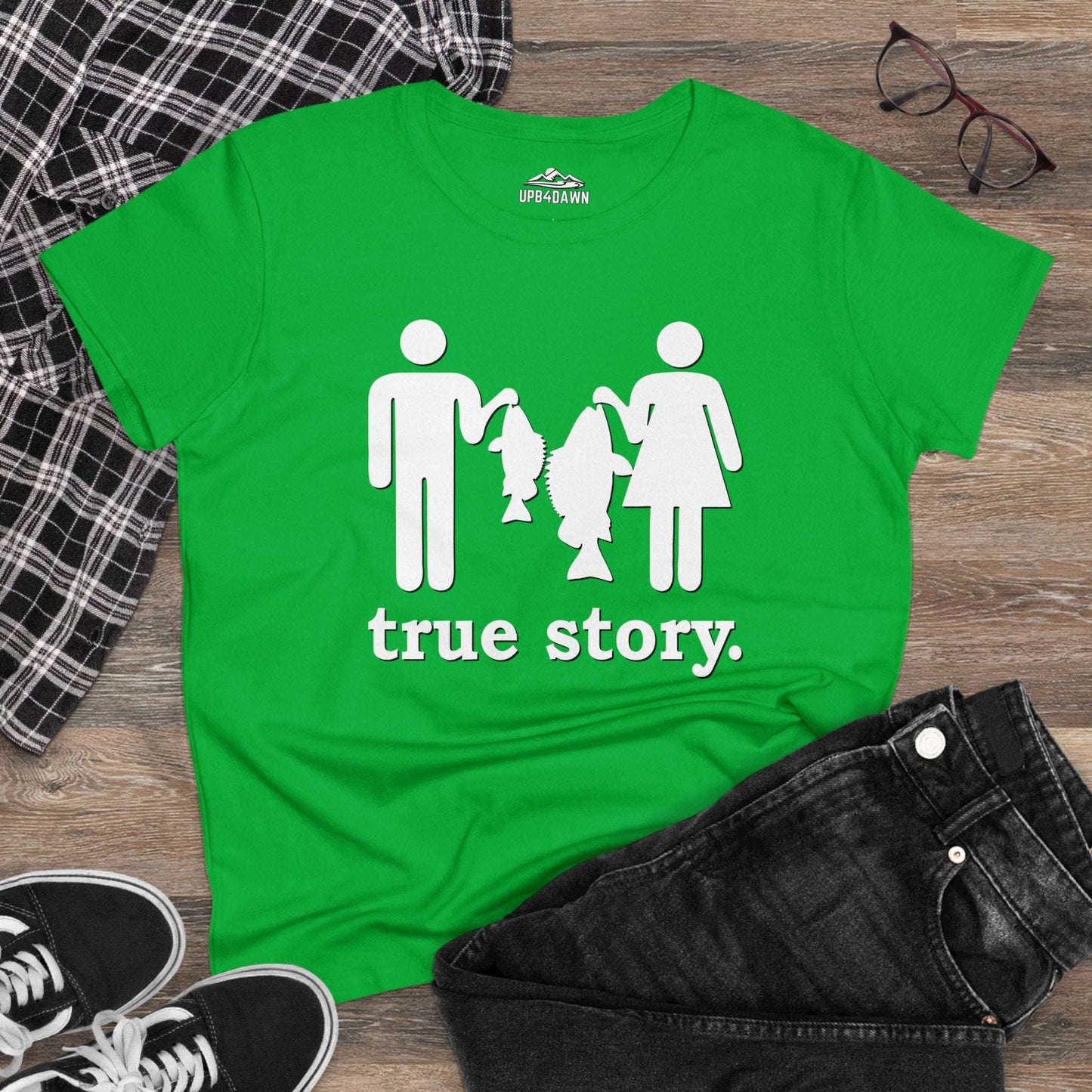 True Story Little Fish Big Fish T-Shirt - Women's Cut