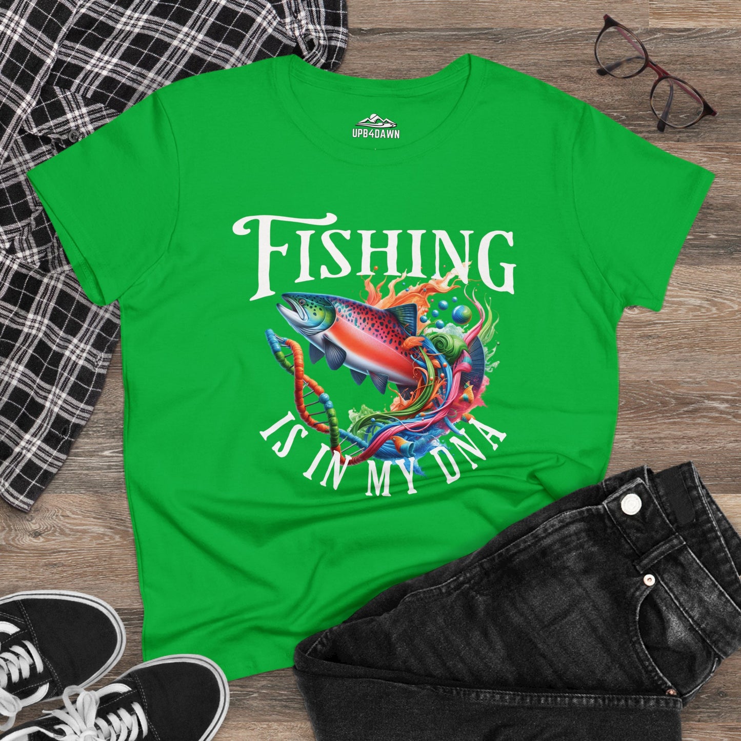 Fishing is in my DNA T-Shirt - Women's Cut