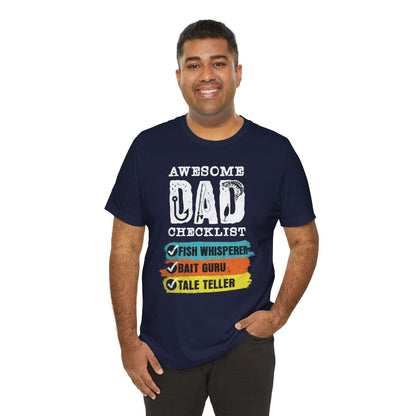 Awesome Fishing Dad Checklist T-Shirt