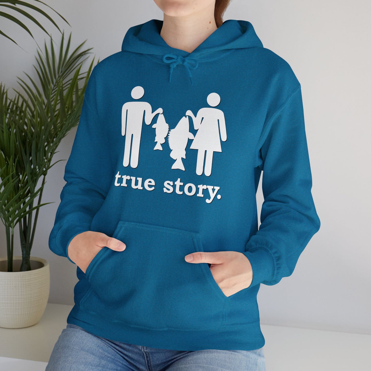 True Story Little Fish Big Fish Hoodie - Cotton/Poly Blend