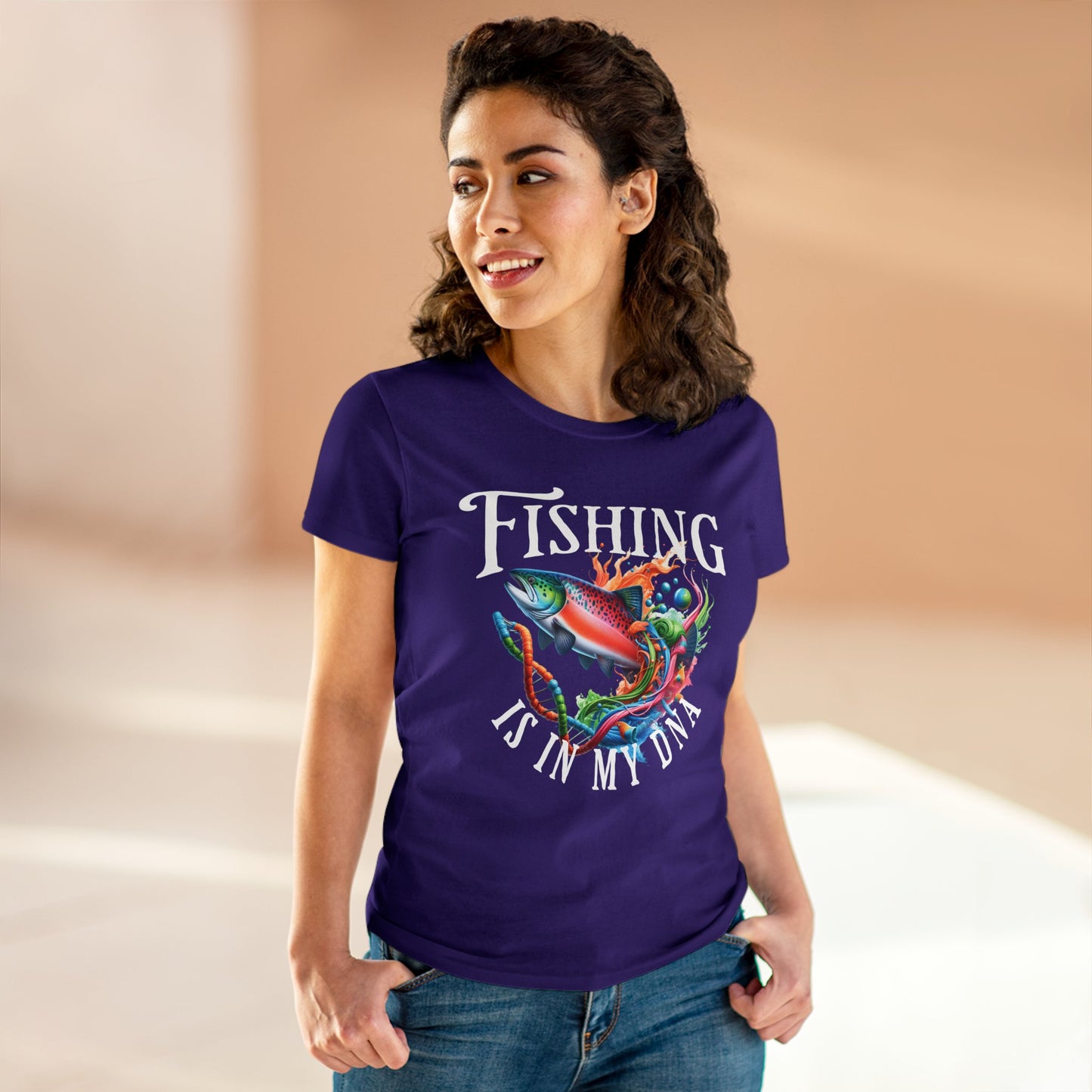 Fishing is in my DNA T-Shirt - Women's Cut