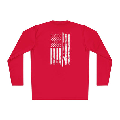 Distressed Flag Fishing - Sun Protection Long Sleeve Shirt UPF +40