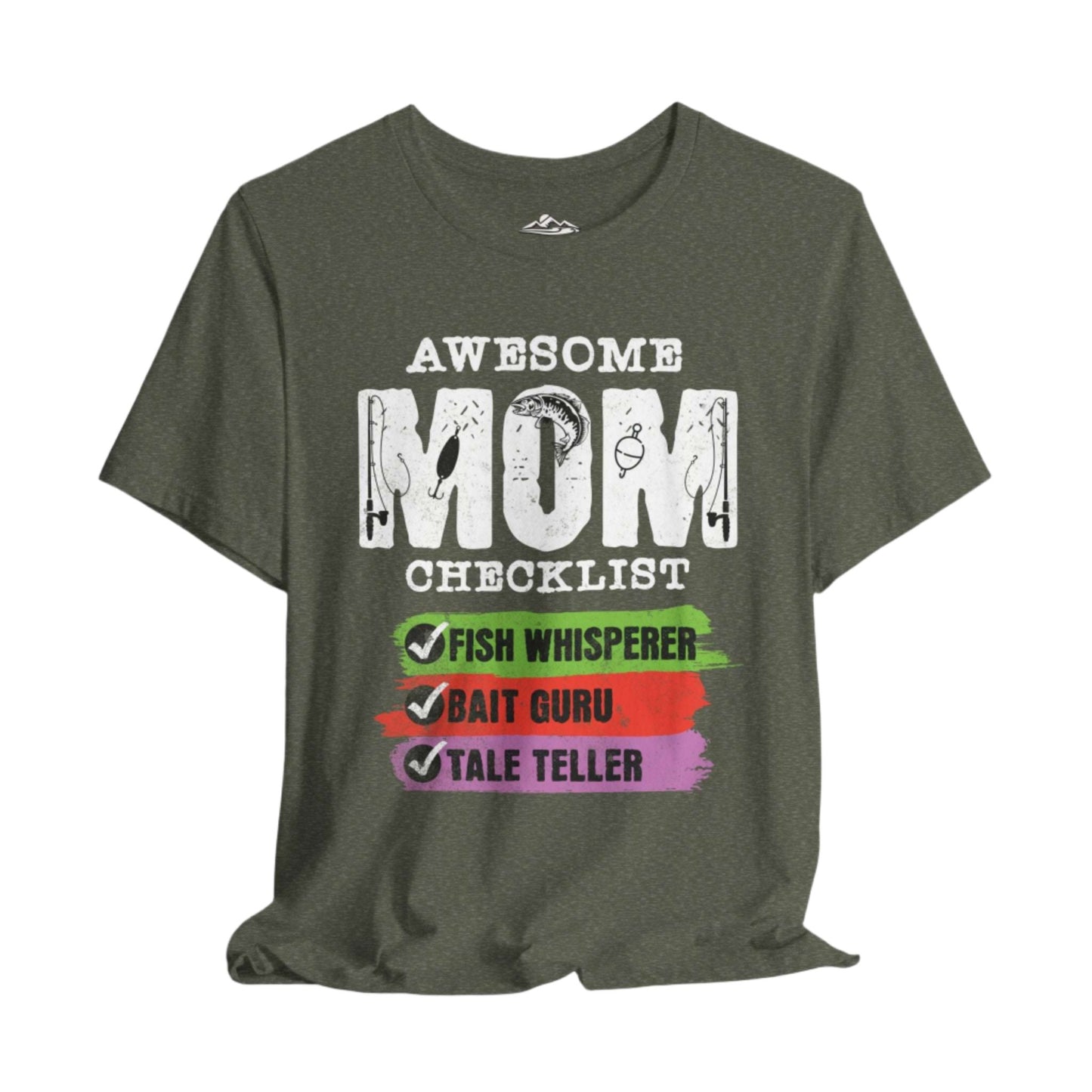 Awesome Fishing Mom Checklist T-Shirt