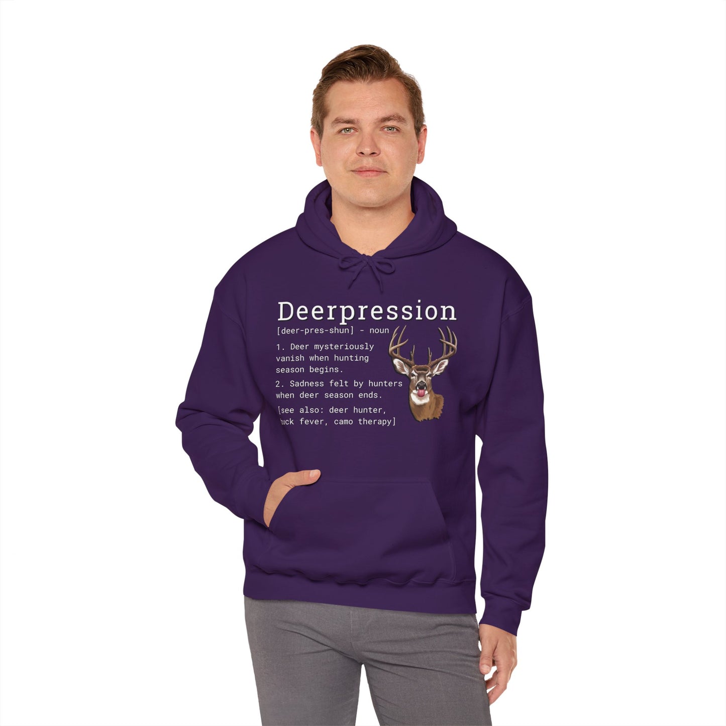 Deerpression Hoodie - Cotton/Poly Blend