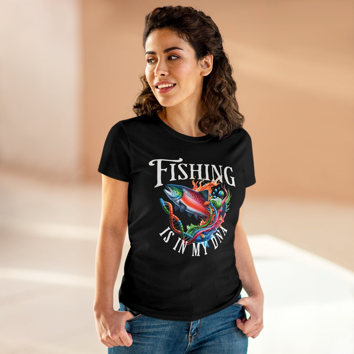 Fishing is in my DNA T-Shirt - Women's Cut