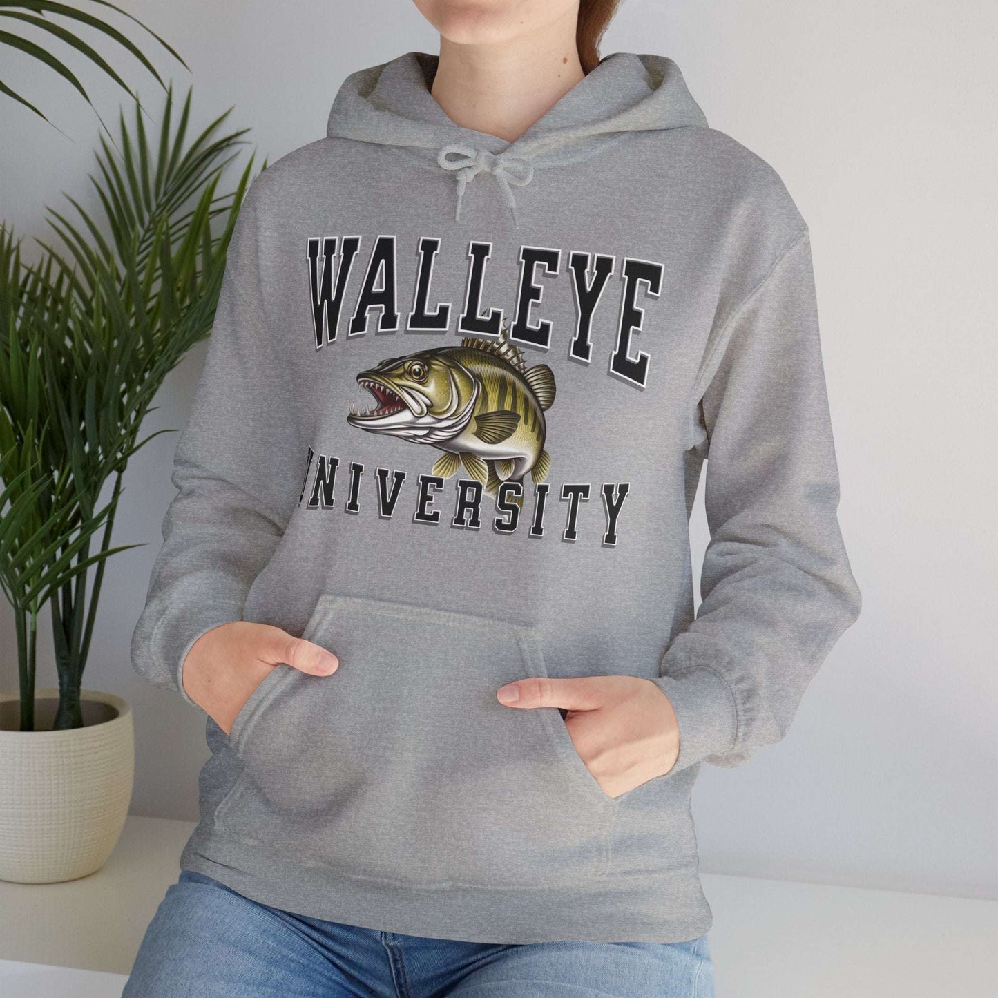 Walleye University  Hoodie - Cotton/Poly Blend