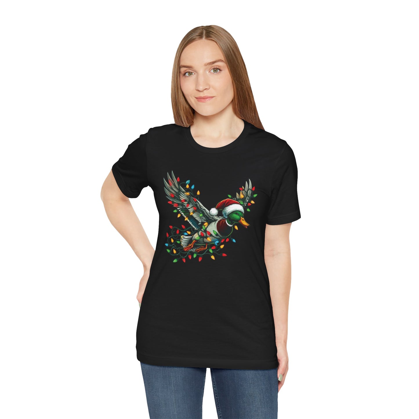 Festive Duck with Lights Christmas T-Shirt