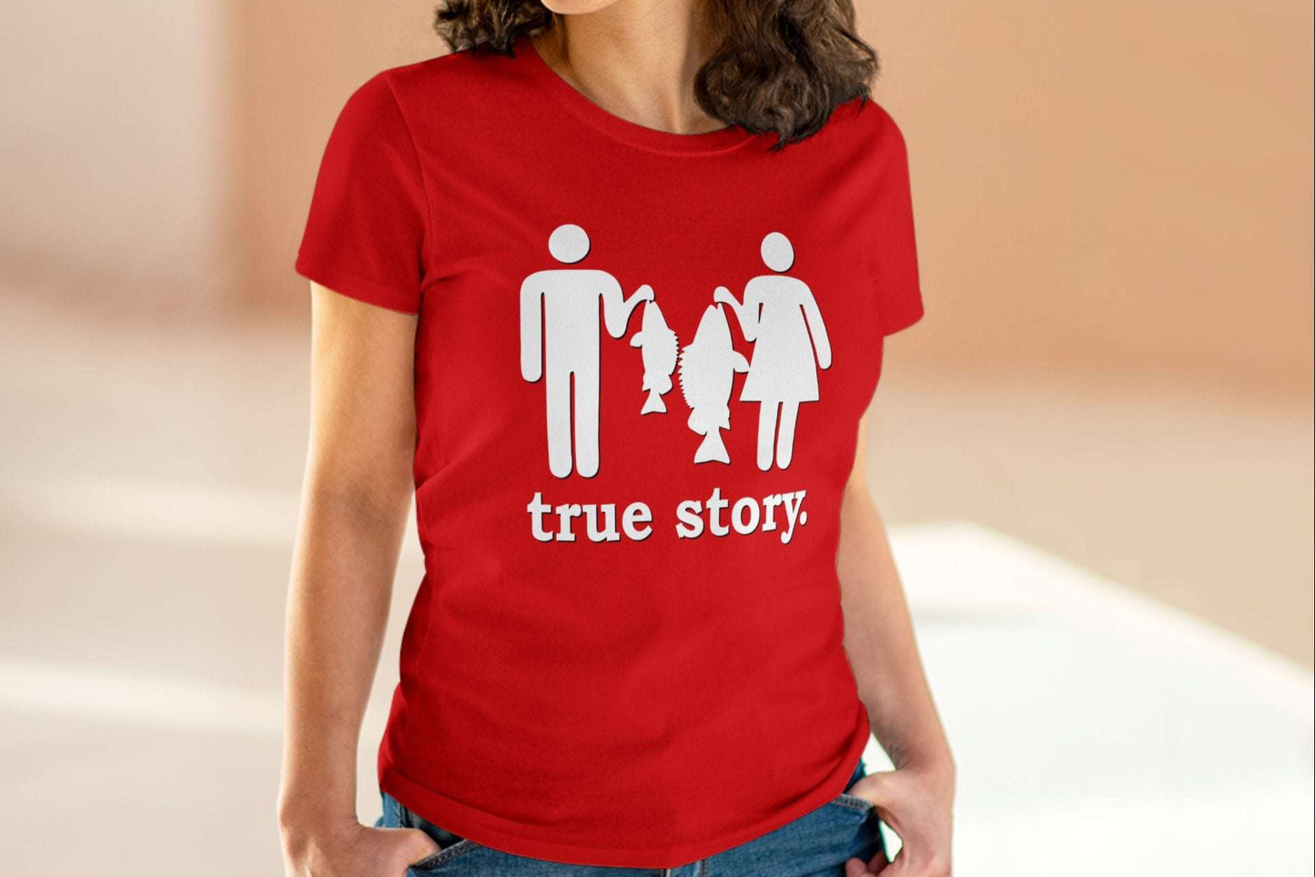 True Story Little Fish Big Fish T-Shirt - Women's Cut