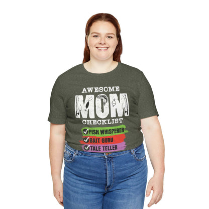 Awesome Fishing Mom Checklist T-Shirt