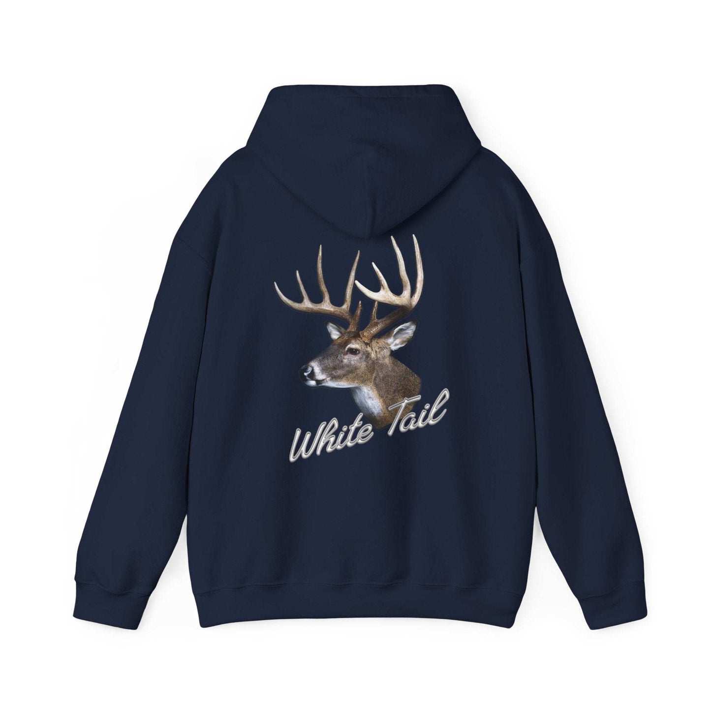 White Tail Hunter's Tribute Hoodie - Double Sided - Cotton/Poly Blend