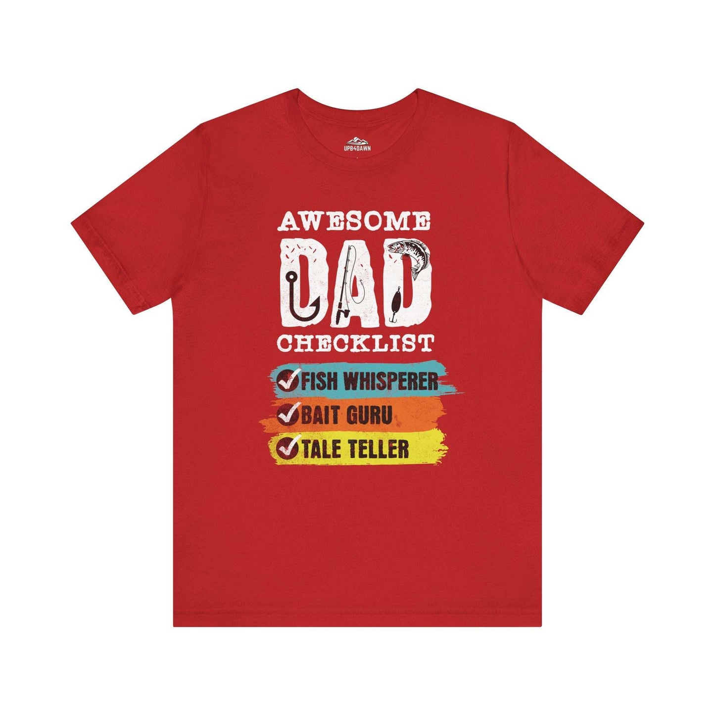 Awesome Fishing Dad Checklist T-Shirt