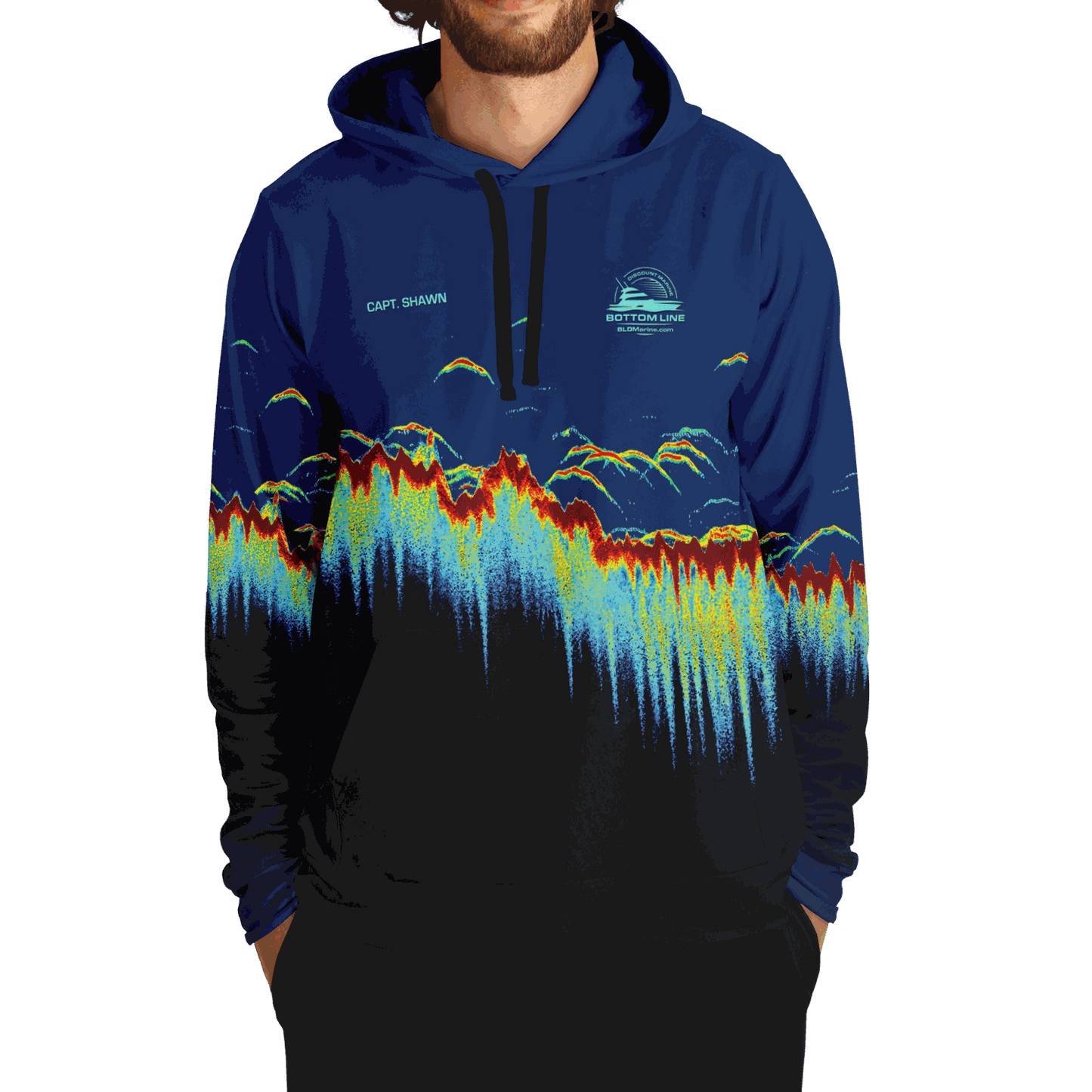 BLDMarine - Sonar Scan Premium Hoodie