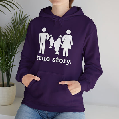 True Story Little Fish Big Fish Hoodie - Cotton/Poly Blend