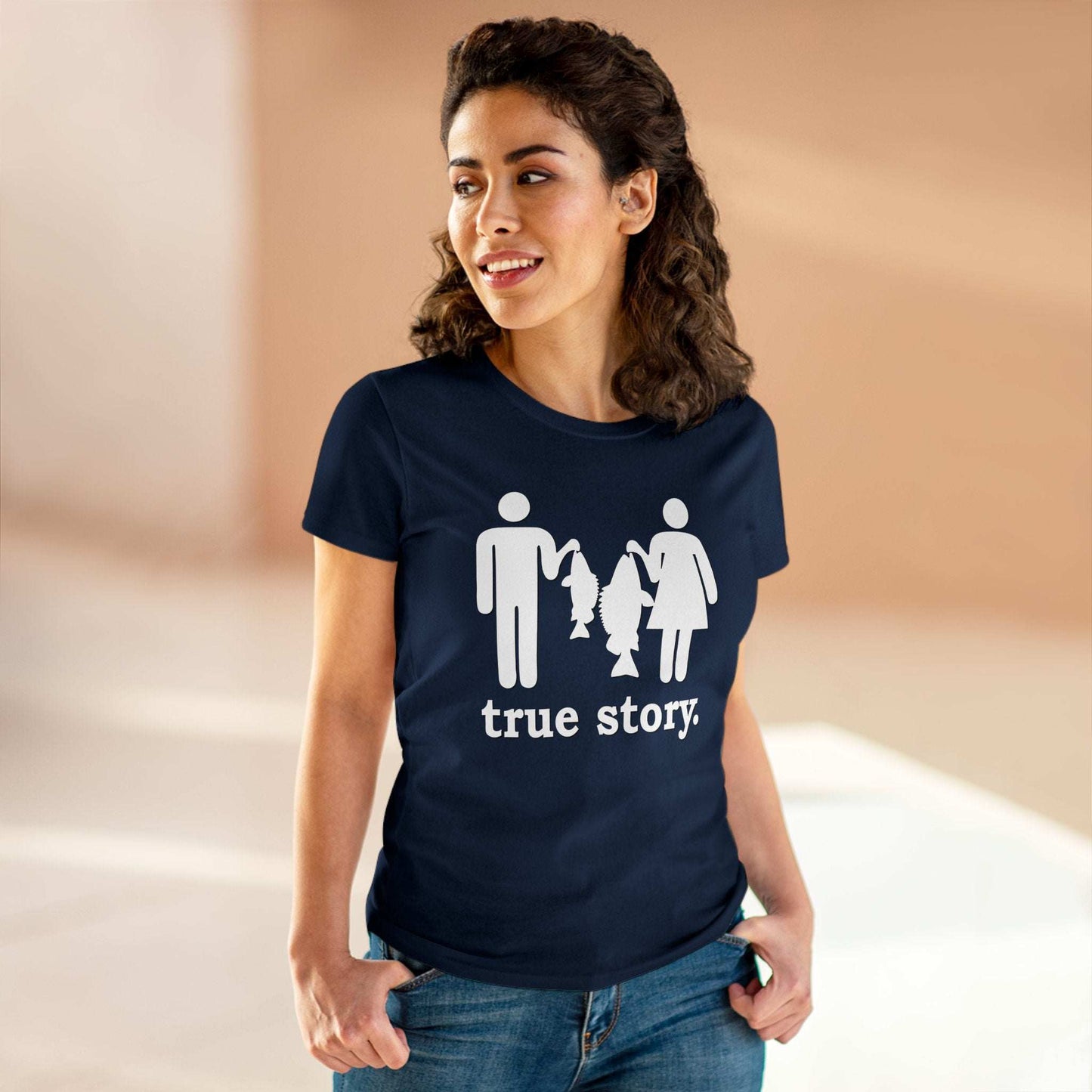 True Story Little Fish Big Fish T-Shirt - Women's Cut