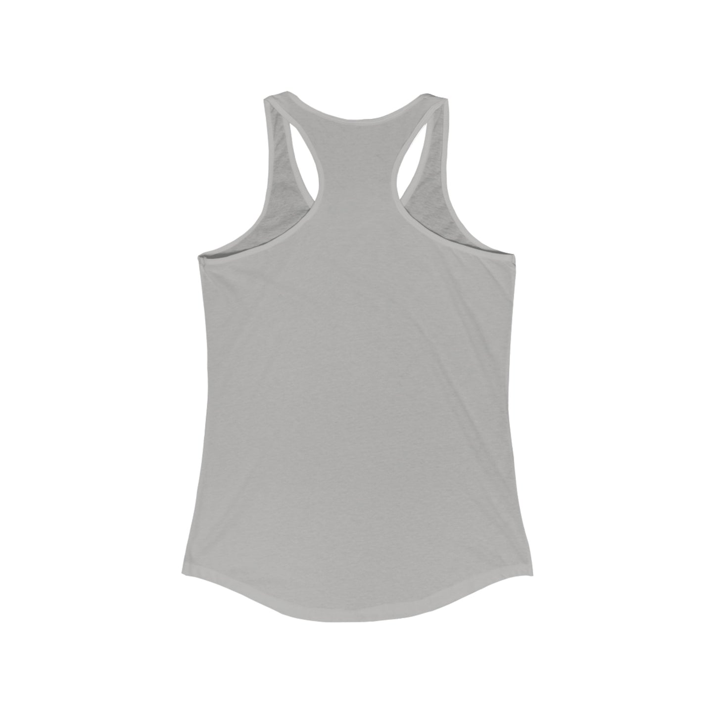 A turquoise slim fit tank-top with a racerback cut features the words "Salmon Slayers" in bold white and black letters. An illustration of a salmon fish is showcased between the words. The high-quality print ensures durability, while the brand "Upstream" is marked at the neckline. This product is the Salmon Slayers - Sport - Women's Racerback Tank Top.