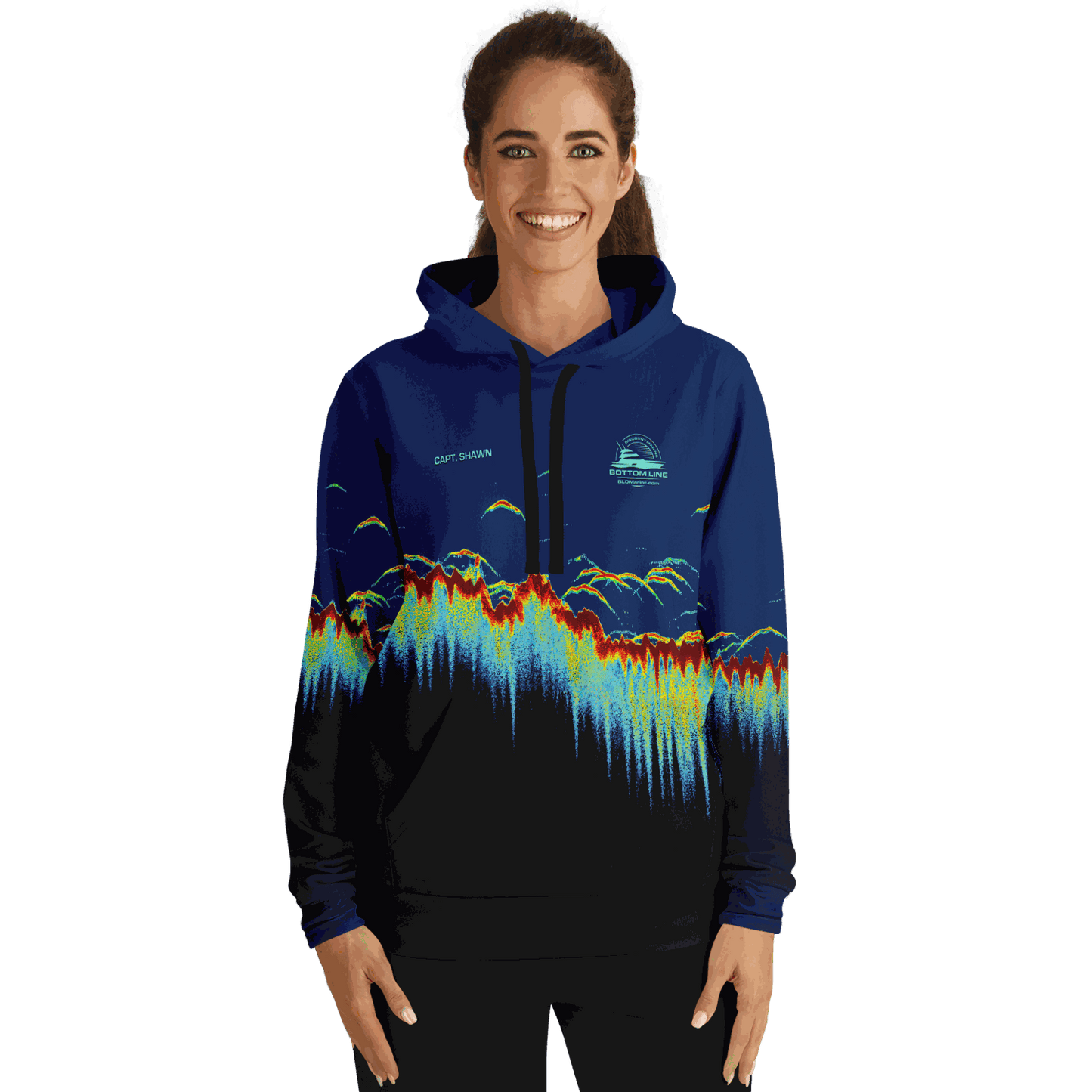 BLDMarine - Sonar Scan Premium Hoodie