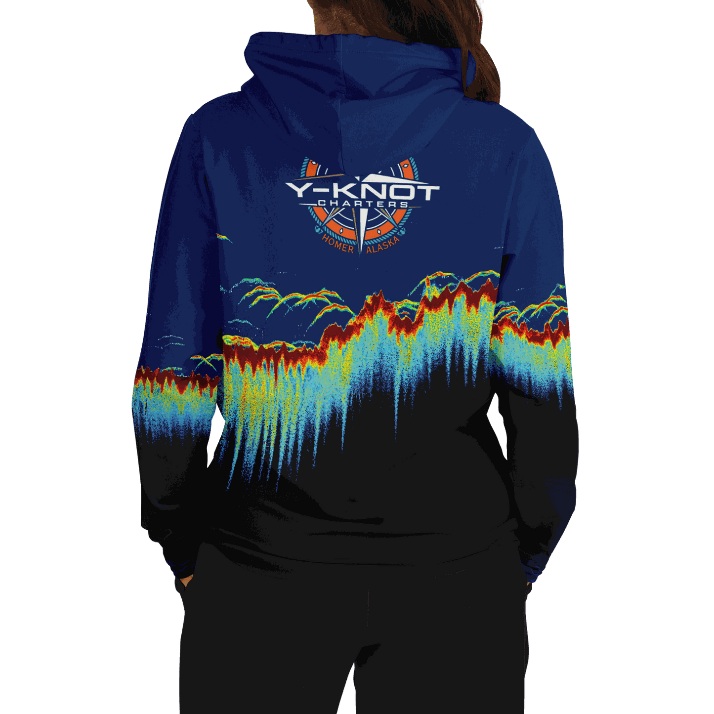 Y-Not Charters - Sonar Scan Premium Hoodie