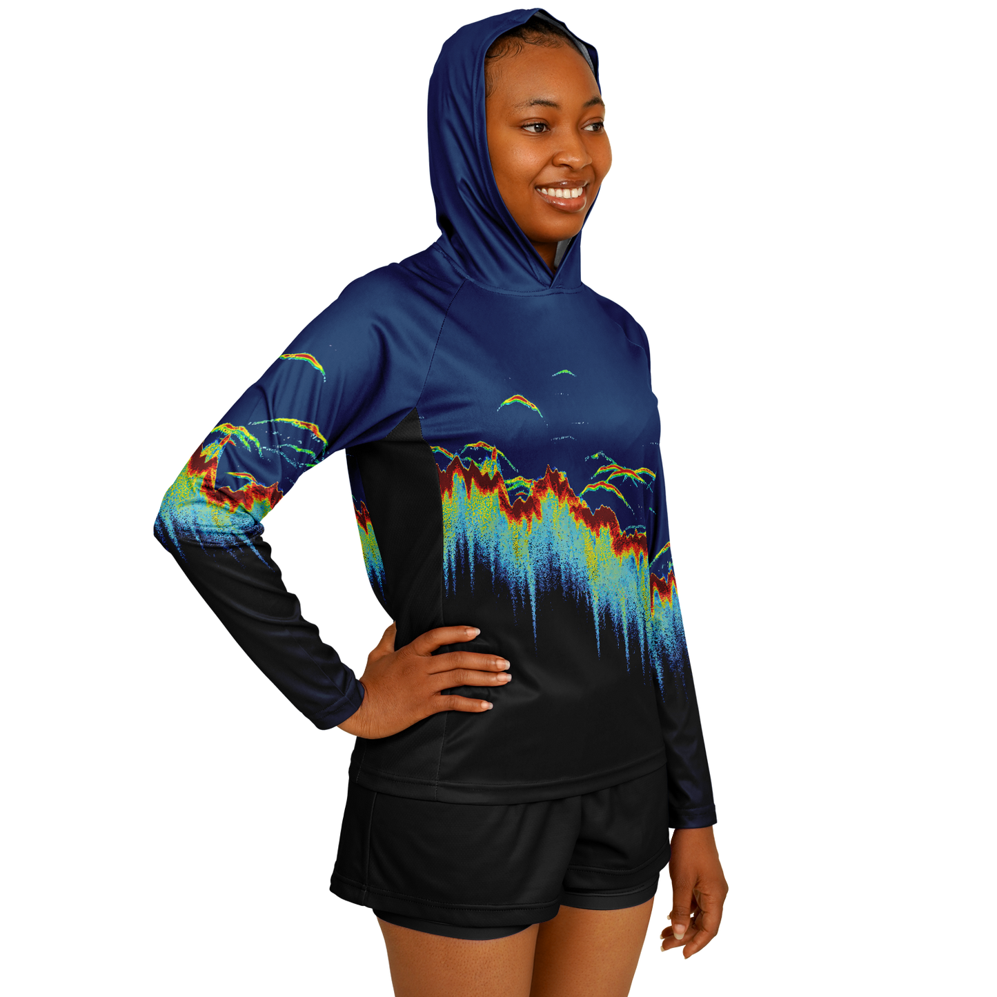 Women's Sonar Scan Hooded Sun Protection Performance Shirt