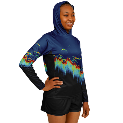 Women's Sonar Scan Hooded Sun Protection Performance Shirt