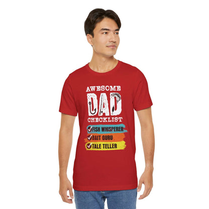 Awesome Fishing Dad Checklist T-Shirt