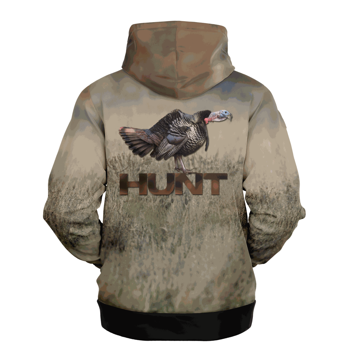 Turkey Hunter Plains Gobbler Hoodie - Tri-Blend