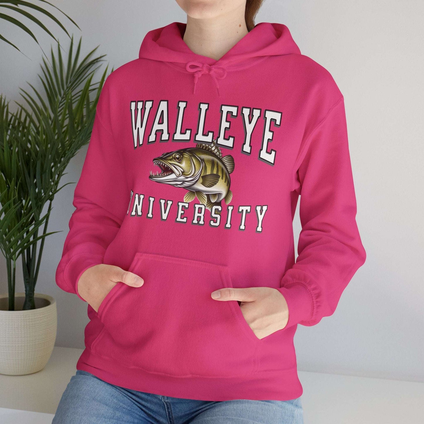 Walleye University  Hoodie - Cotton/Poly Blend