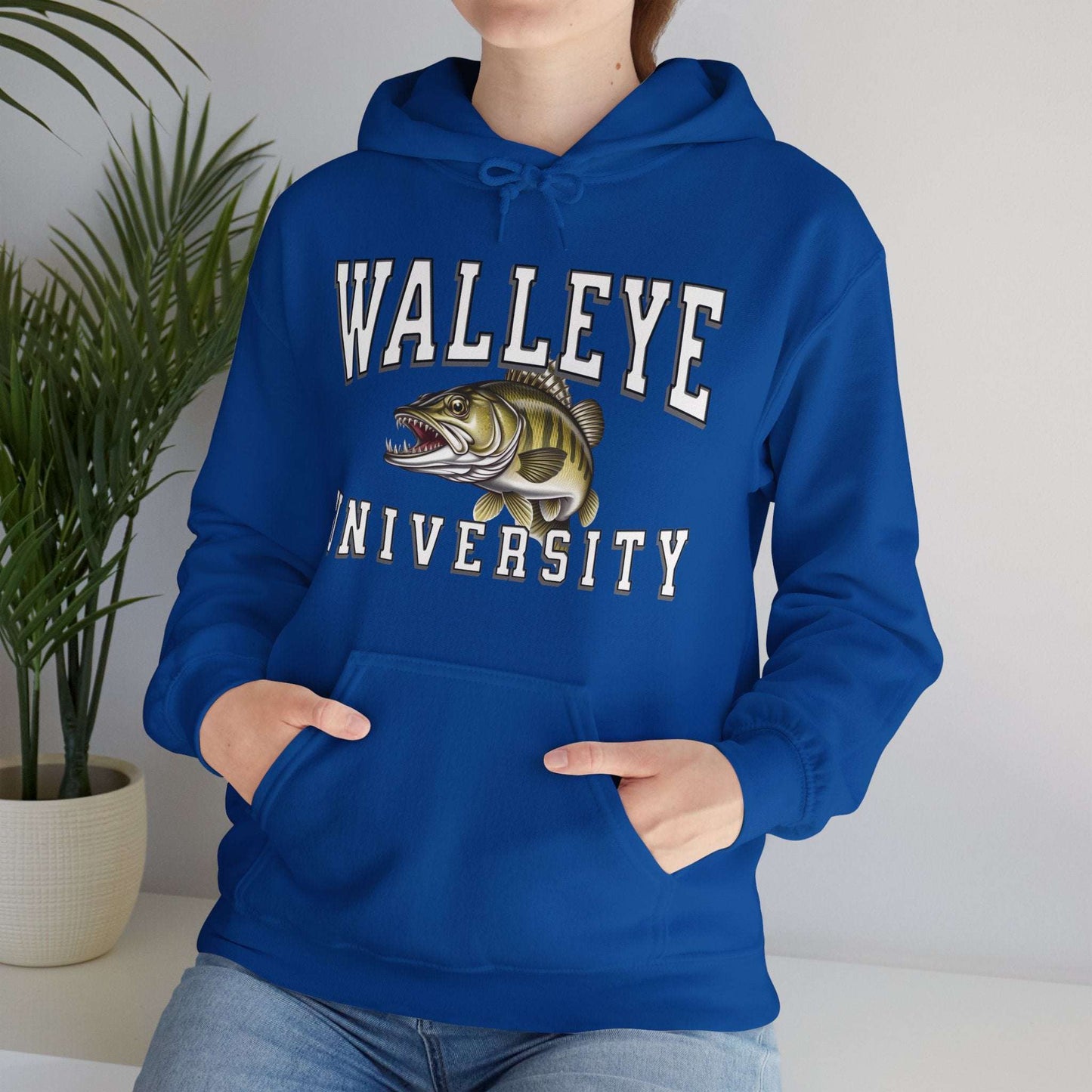 Walleye University  Hoodie - Cotton/Poly Blend