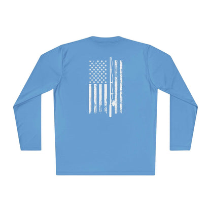 Distressed Flag Fishing - Sun Protection Long Sleeve Shirt UPF +40