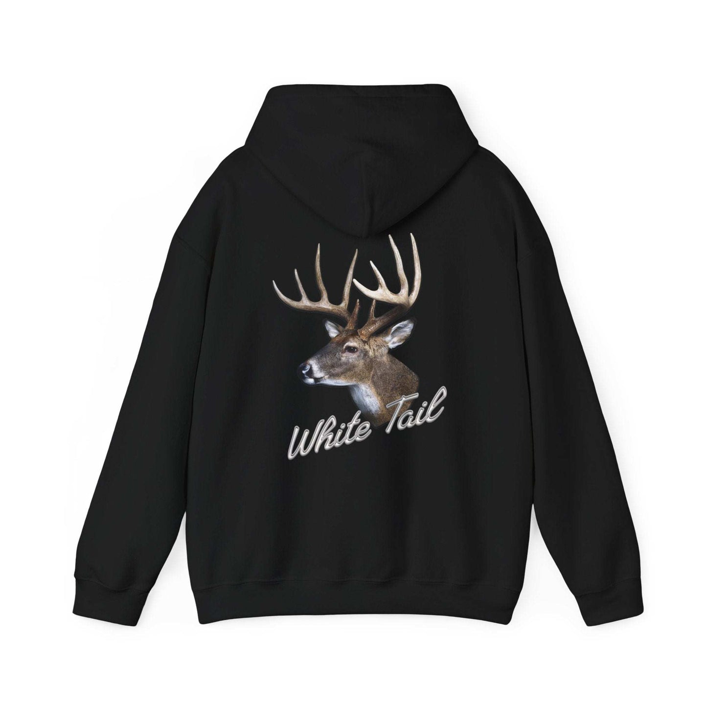 White Tail Hunter's Tribute Hoodie - Double Sided - Cotton/Poly Blend