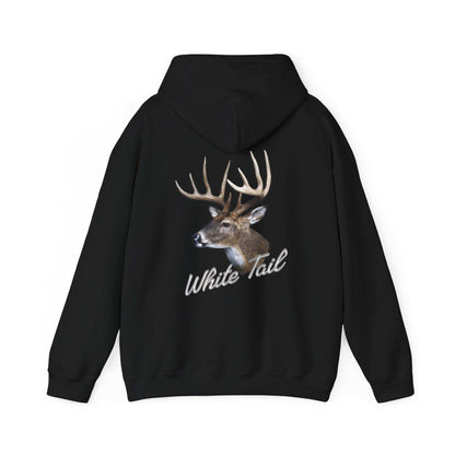 White Tail Hunter's Tribute Hoodie - Double Sided - Cotton/Poly Blend