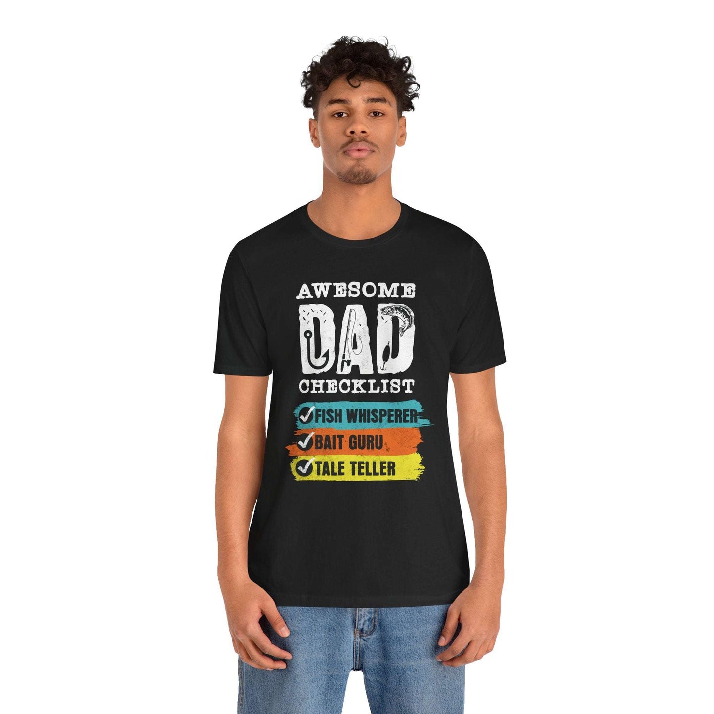 Awesome Fishing Dad Checklist T-Shirt