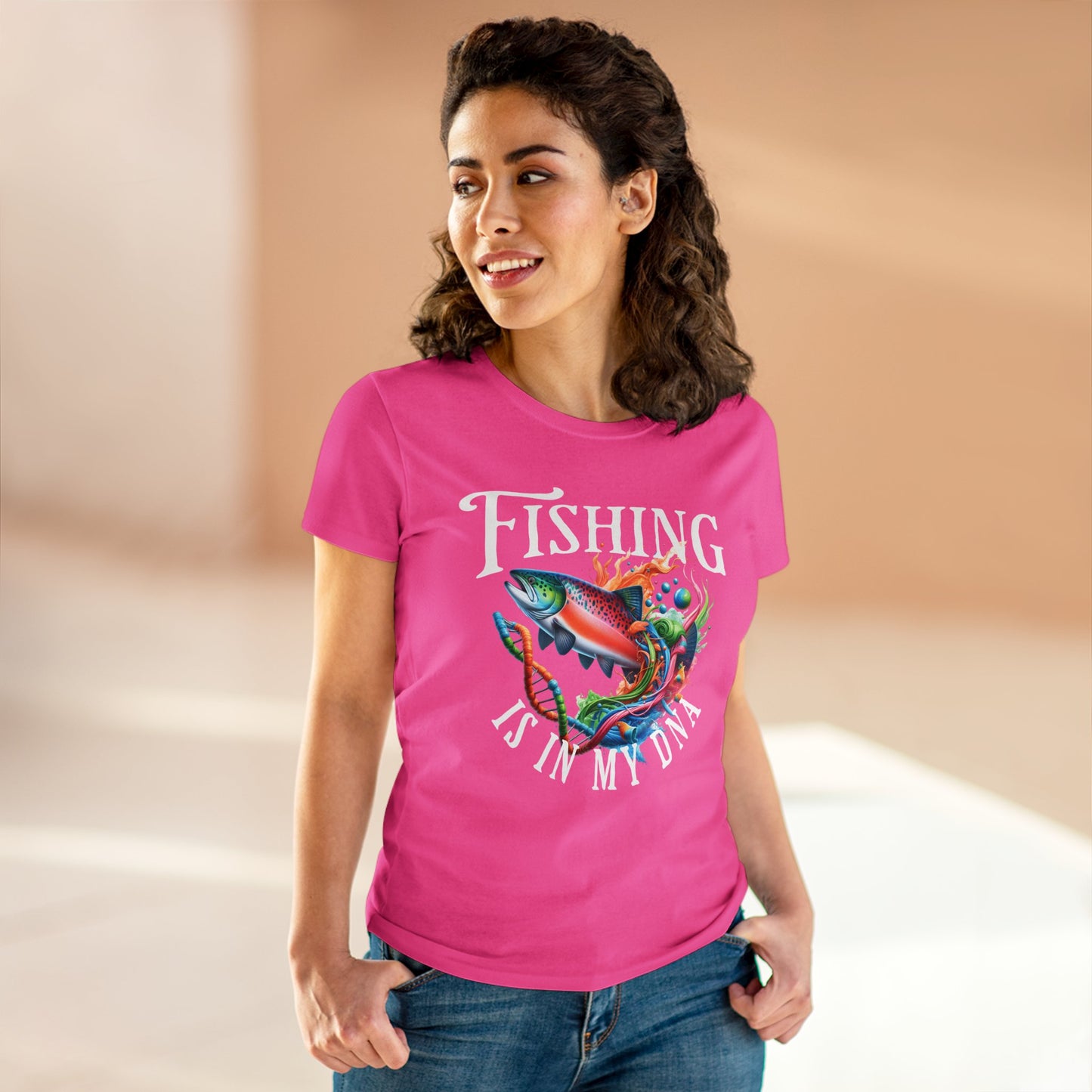 Fishing is in my DNA T-Shirt - Women's Cut