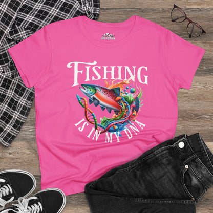 Fishing is in my DNA T-Shirt - Women's Cut