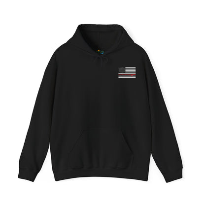 Fishing American Flag Hoodie - Double Sided - Cotton/Poly Blend