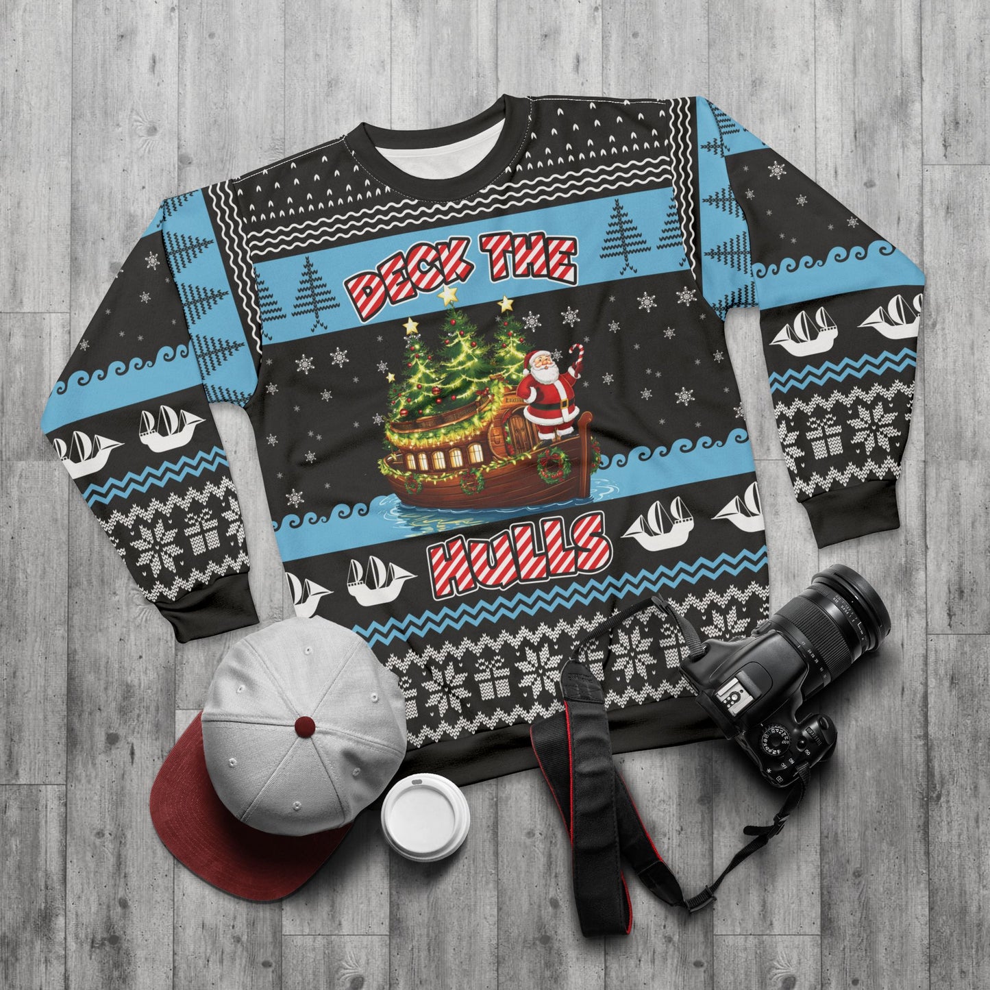 Deck the Hulls - Ugly Christmas Sweatshirt