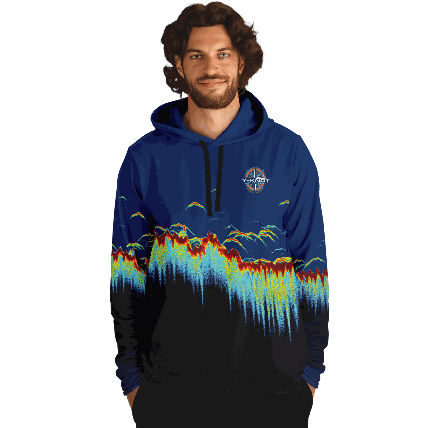 Y-Not Charters - Sonar Scan Premium Hoodie