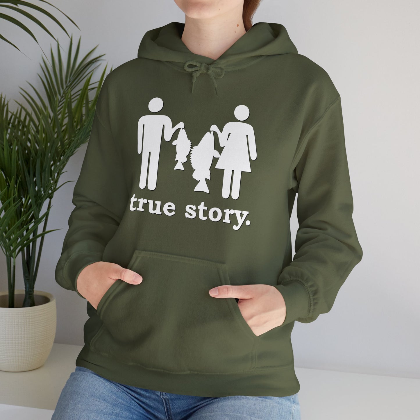 True Story Little Fish Big Fish Hoodie - Cotton/Poly Blend