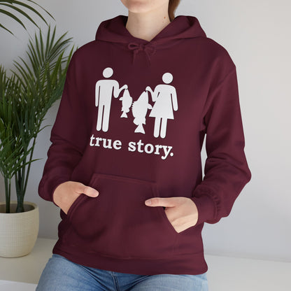 True Story Little Fish Big Fish Hoodie - Cotton/Poly Blend