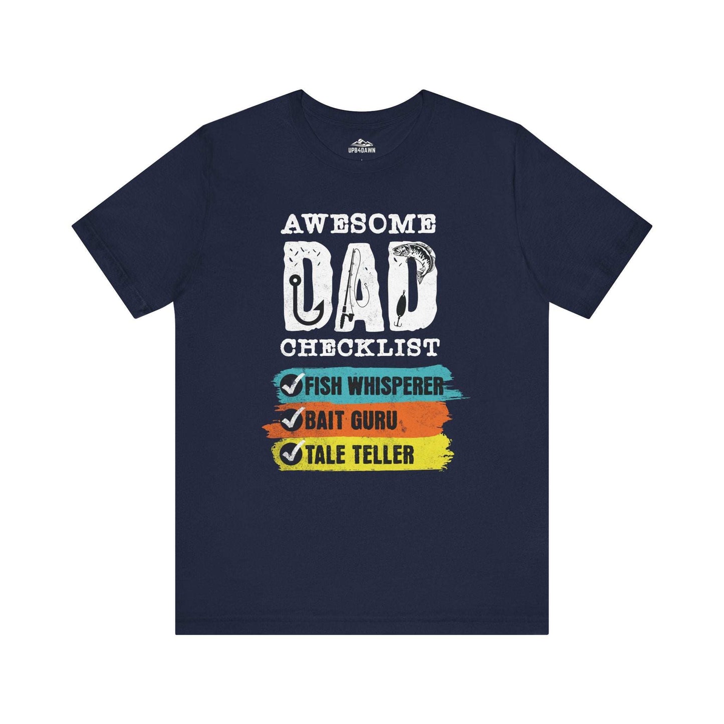 Awesome Fishing Dad Checklist T-Shirt