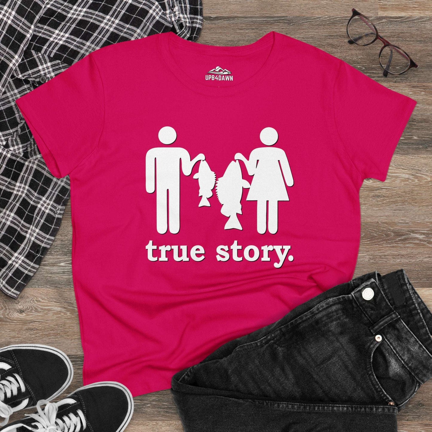 True Story Little Fish Big Fish T-Shirt - Women's Cut